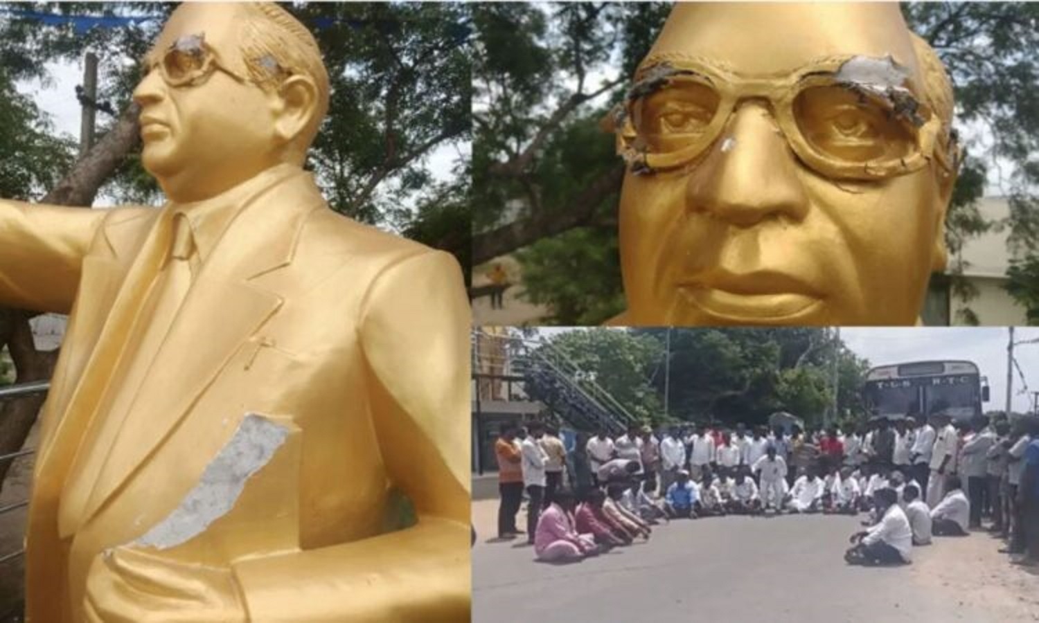 Ambedkar statue vandalised