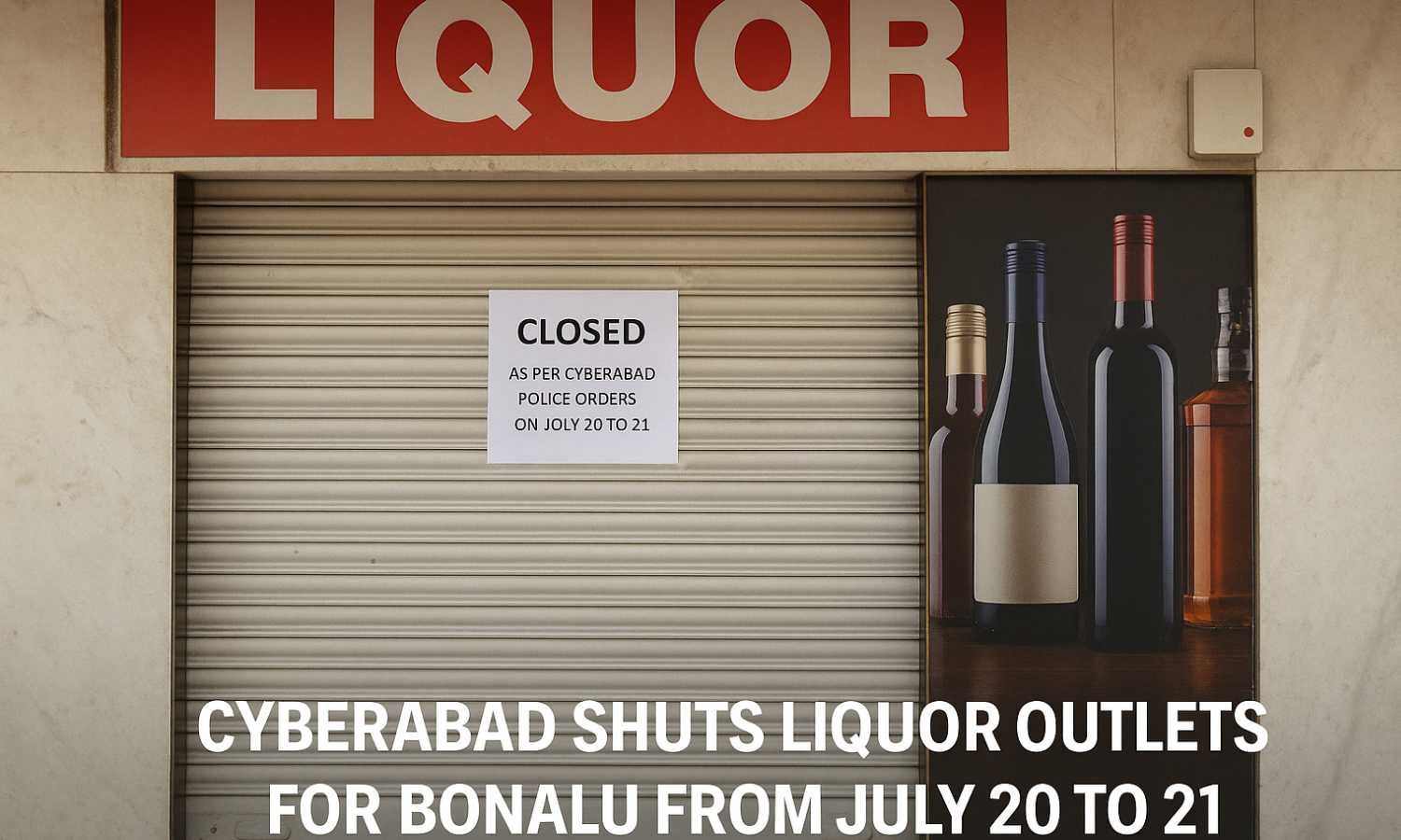Cyberabad Liquor Ban